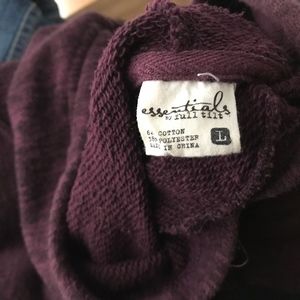 Maroon And Black Hoodie